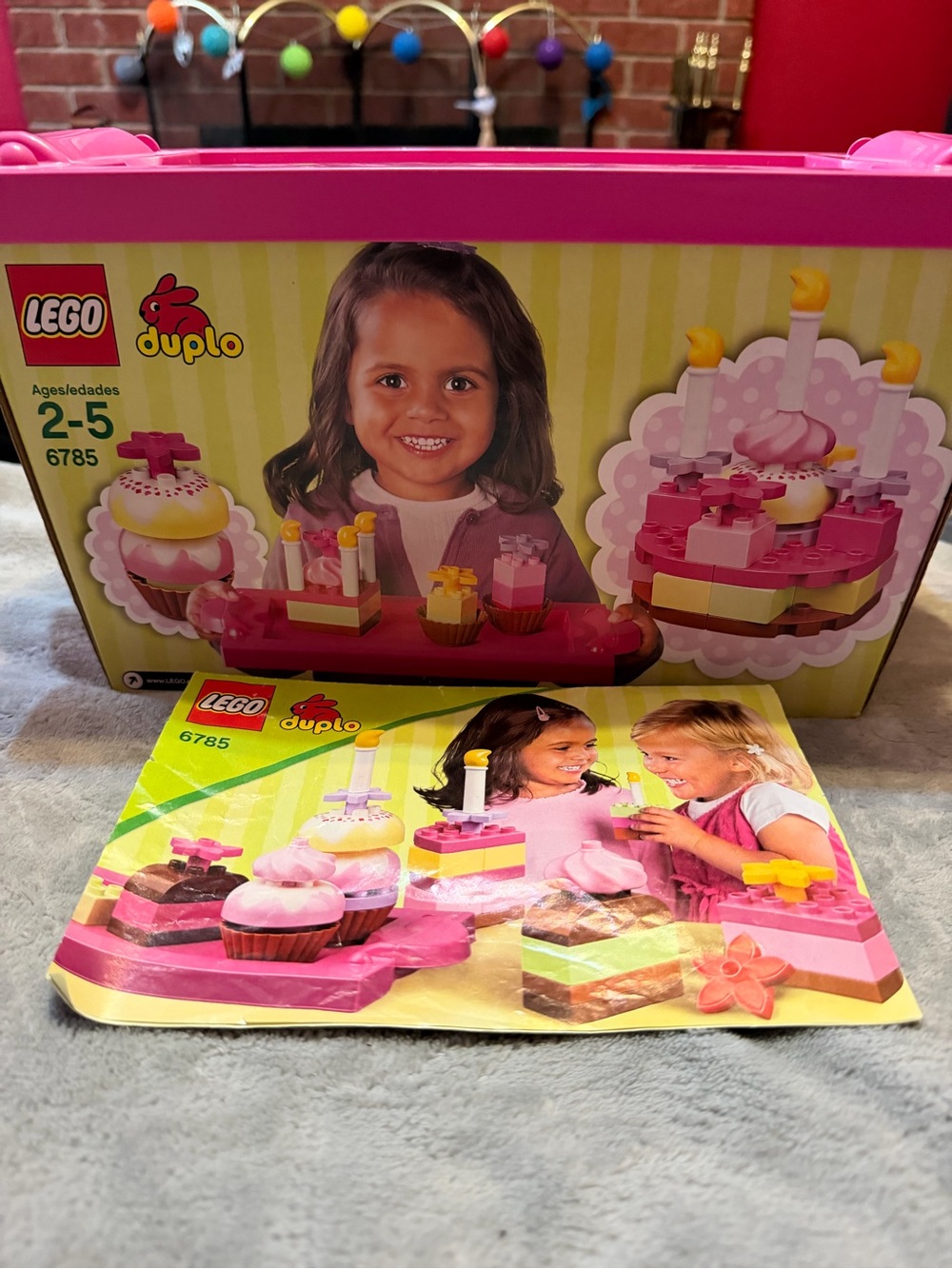 LEGO DUPLO 6785 Creative Cakes Baking Set Box & Idea Book Incomplete